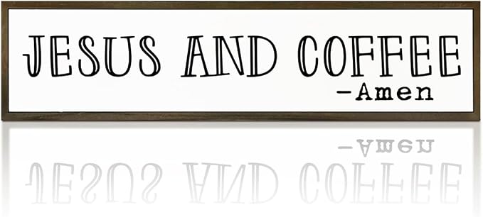 Christian Coffees Decor, Wall Decor Art, Rustic Coffee Station Decors, Coffees by WKYAER