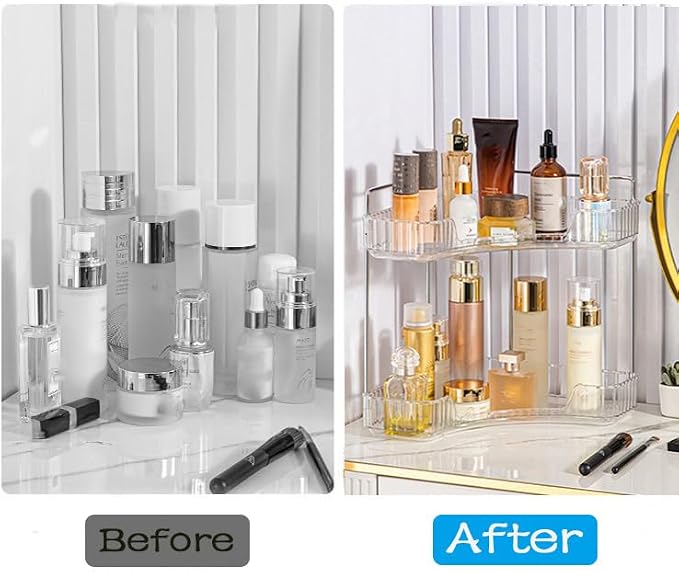 Corner Bathroom Counter Organizer, Vanity Trays - Image 5