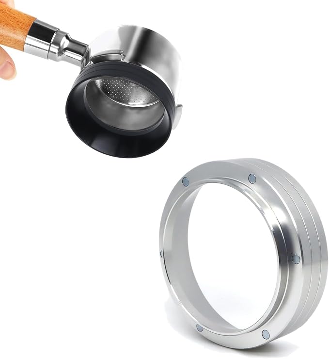 51mm Magnetic Espresso Dosing Funnel Lightweight Aluminum Coffee Dosing Ring - Image 4