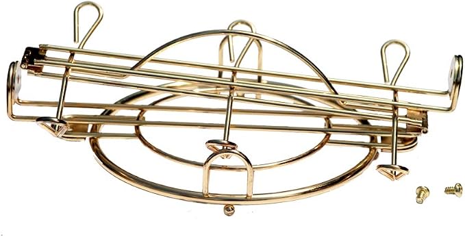 HOHIYA Gold Tea Cup and Saucer Stand 2 Pack Metal Teacup Holder Rack - Image 5