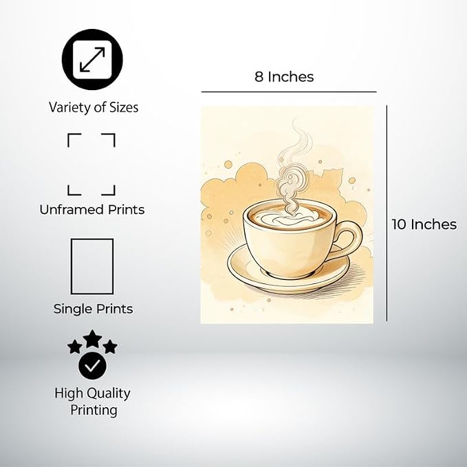 Lawrence Williams Designs Coffee Cup Steam Poster - Image 2