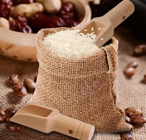 6 PCS Mini Wooden Spoon Wooden Kitchen Mini Bath Salt Spoon - Image 6