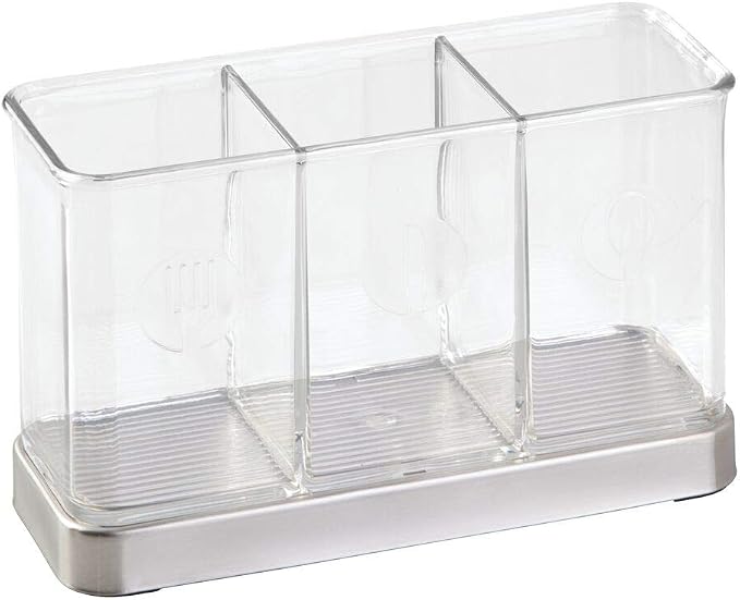 mDesign Cutlery Holder Modern Cutlery Basket - Image 5