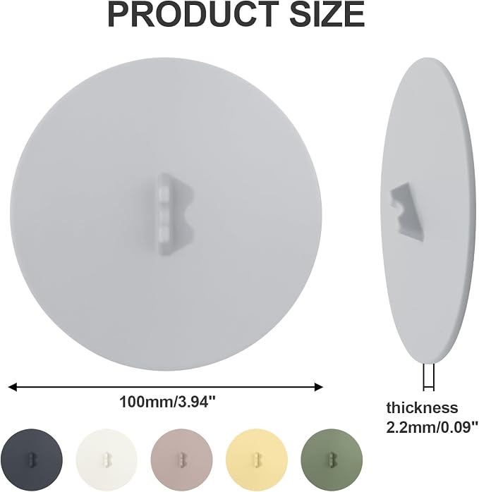 6 Pcs Silicone Cup Cover Lids, 3.9 Inch Reusable Anti-dust Mug Covers Colored - Image 2