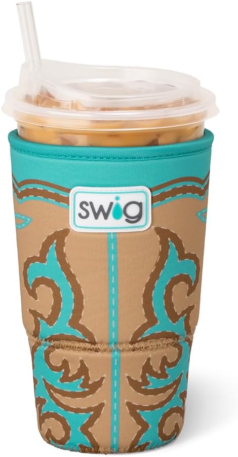 Swig Life Large Iced Cup Coolie, 30-32oz Iced Coffee Cup Insulator Sleeve by SwigLife