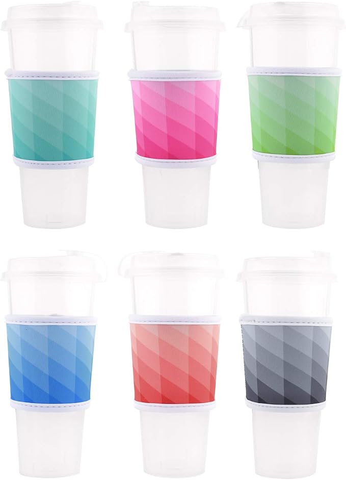 CM Reusable Coffee Mug Sleeve Cover Coffee Cup Sleeve Cover Heat Resistant - Image 2