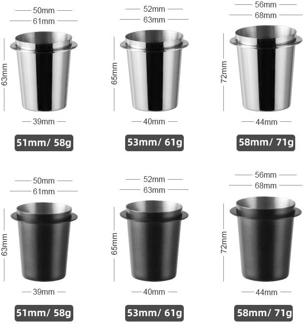 Coffee Dosing Cup 51mm, Stainless Steel Dosing Cup Compatible - Image 2