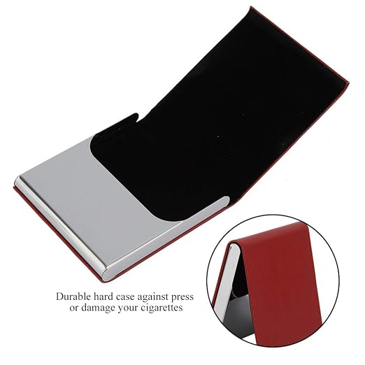 Yosoo Health Gear PU Leather Cigarette Case 10 Cigarettes Holder Hard Travel - Image 3