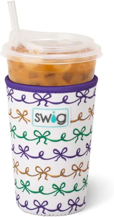 Swig Life Medium Iced Cup Coolie, Standard 22oz Iced Coffee Cup Insulator Sleeve by SwigLife