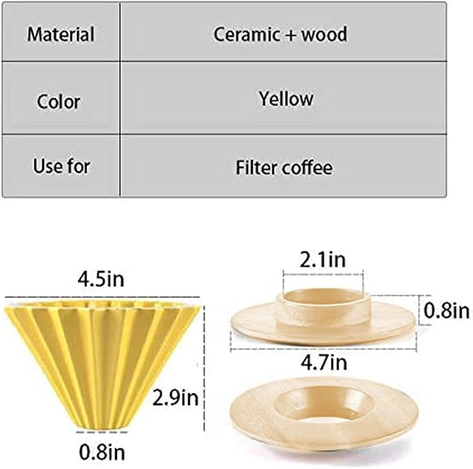 Ceramic Coffee Dripper Pour Over Coffee Maker - Image 3