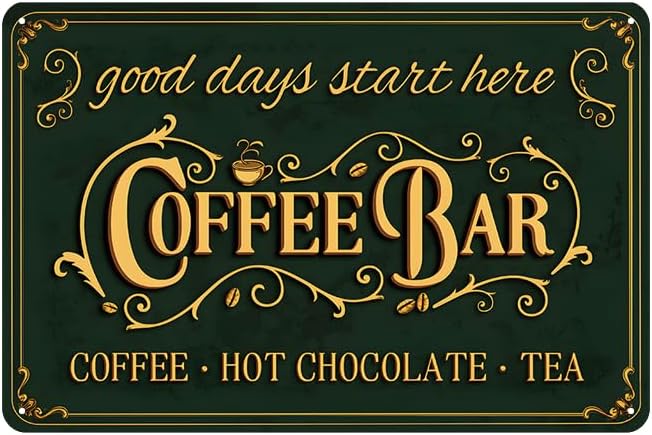Coffee Bar Sign for Wall Decor by looknow