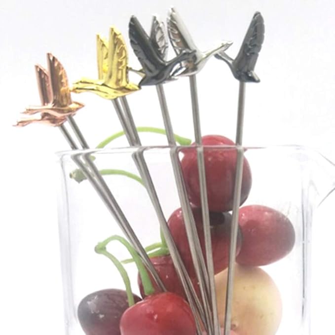 Stainless Steel Greylag Goose Martini Cocktail Picks - Image 4