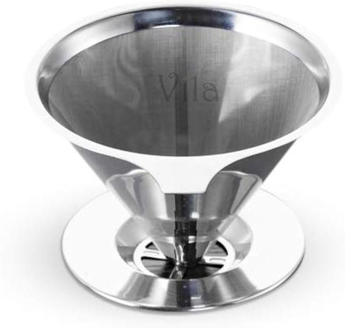 Vila Coffee Filter, Fine Mesh Coffee Maker, Stainless Steel Pour Over Coffee by Vila