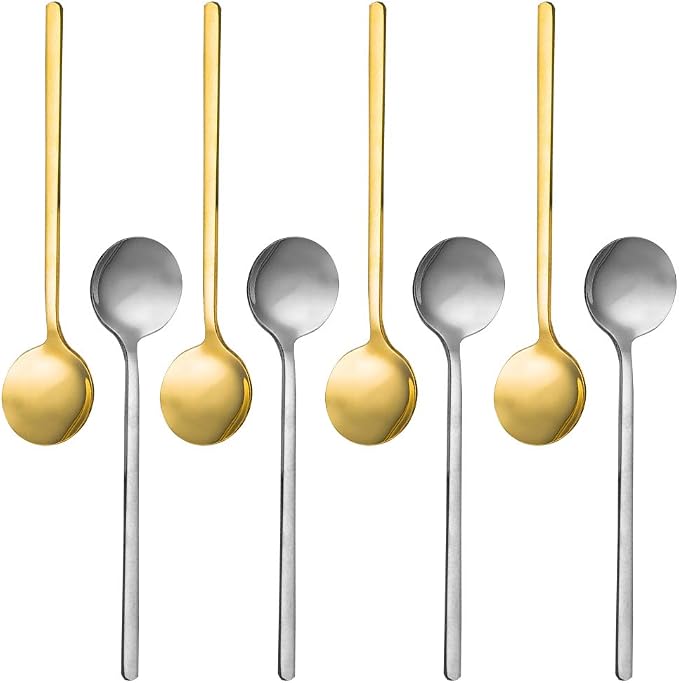 Pack of 8, findTop Mini Teaspoons Set by findTop