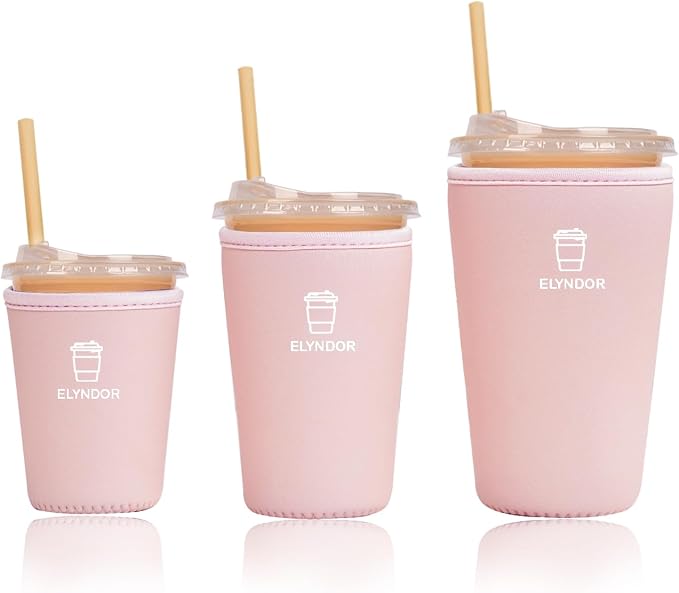 Reusable Insulated Sleeve for Iced Coffee Cup, Beverage Holder for Iced Coffee by Unknown