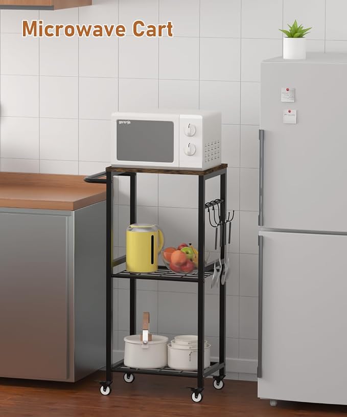 Kitchen Microwave Stand Cart - Image 4