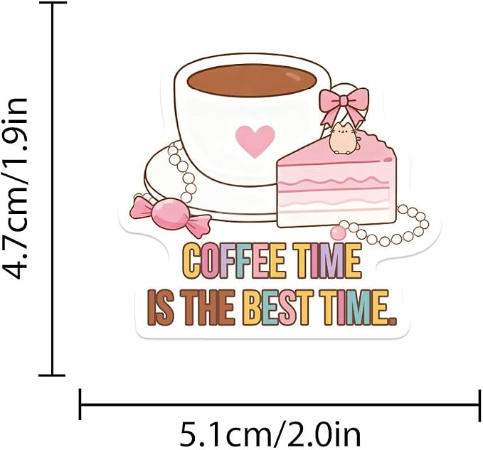 Funny Coffee Waterproof Stickers - Image 8