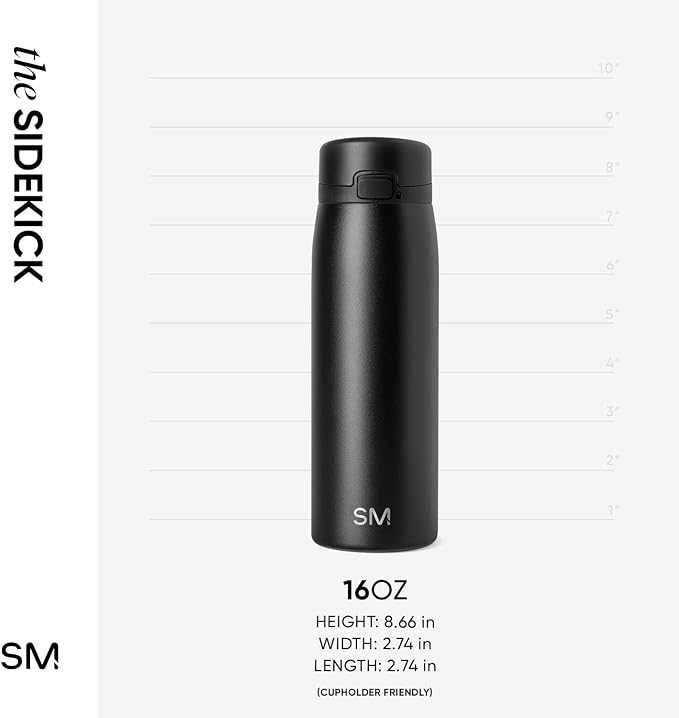 Simple Modern Sidekick Travel Coffee Mug | Ceramic-Lined Insulated Stainless - Image 6