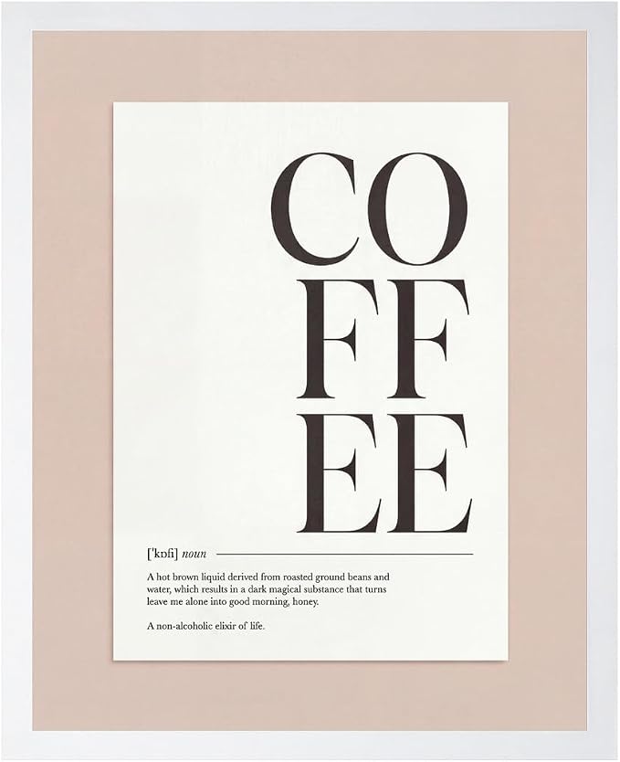 Lawrence Williams Designs Coffee Typography Poster by LawrenceWilliamsDesigns