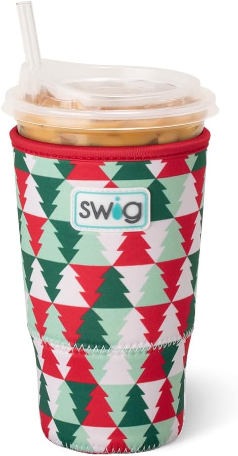Swig Life Large Iced Cup Coolie, 30-32oz Iced Coffee Cup Insulator Sleeve by SwigLife