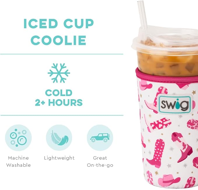 Swig Life Medium Iced Cup Coolie, Standard 22oz Iced Coffee Cup Insulator Sleeve - Image 3