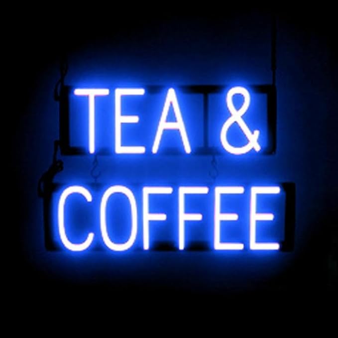 SpellBrite TEA & COFFEE Sign | Coffee Drink-Related Sign by SpellBrite