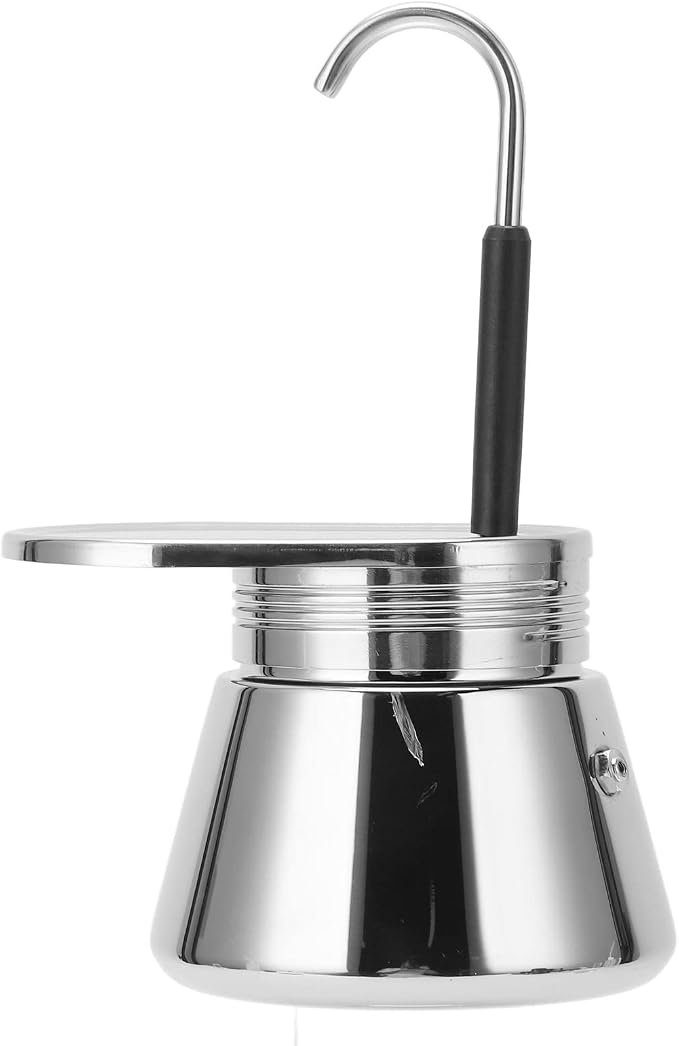 Zerodis Single Spout Mocha Pot, Stainless Steel Espresso Maker Coffee Pot - Image 6
