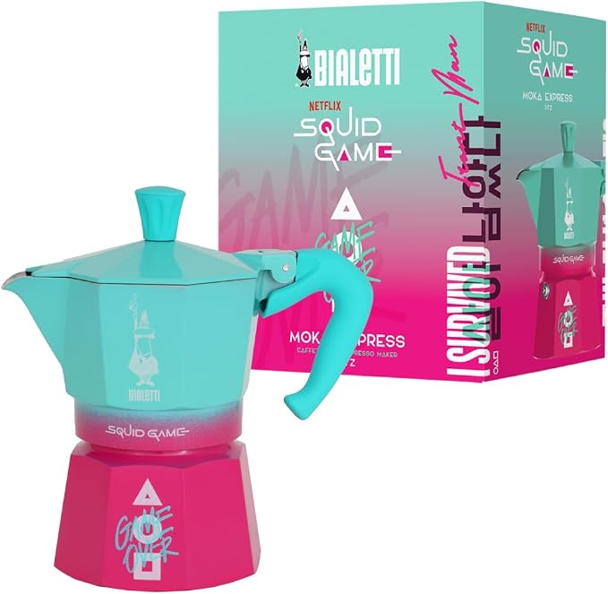 Bialetti Moka Express Squid Game©: Iconic Stovetop Espresso Maker, Moka Pot by Bialetti