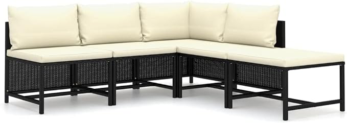 5-Piece Garden Lounge Set, Outdoor Sectional Sofa by Unknown