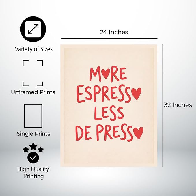 Lawrence Williams Designs Coffee Quote Poster - Image 2