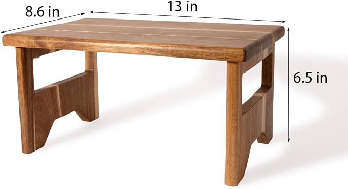 Coffee Station Organizer Shlef Acacia Wood Kitchen Cabinet Counter Shelf Coffee - Image 3