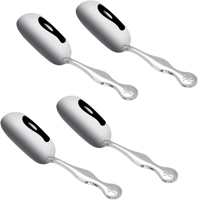 4 Pcs Stainless Steel Small Tea Scoops Spoon by Teensery