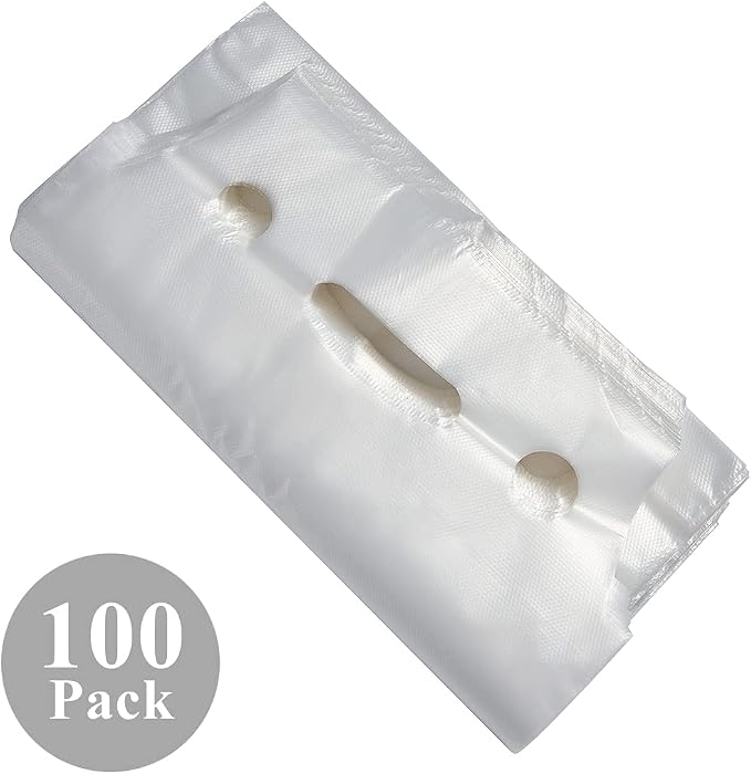 100 Pack Clear Plastic Bags 2 Cup Beverage Carrier Drink Holder up to 32oz - Image 2
