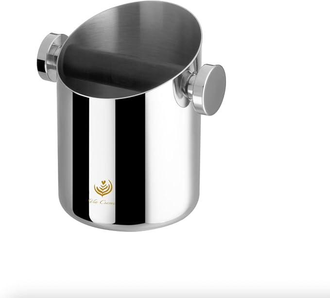 VIA CREMA Espresso Knock Box Coffee Grounds Container Non-Slip by ViaCrema