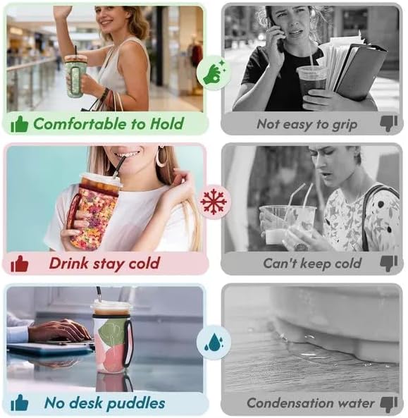Reusable Insulated Neoprene Iced Coffee Sleeve - Image 3