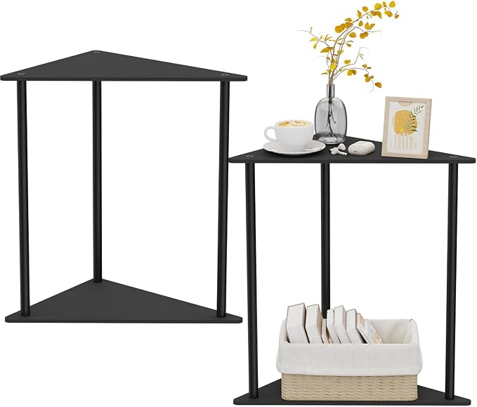 Yawinhe Metal Side Table, Small End Table by Yawinhe