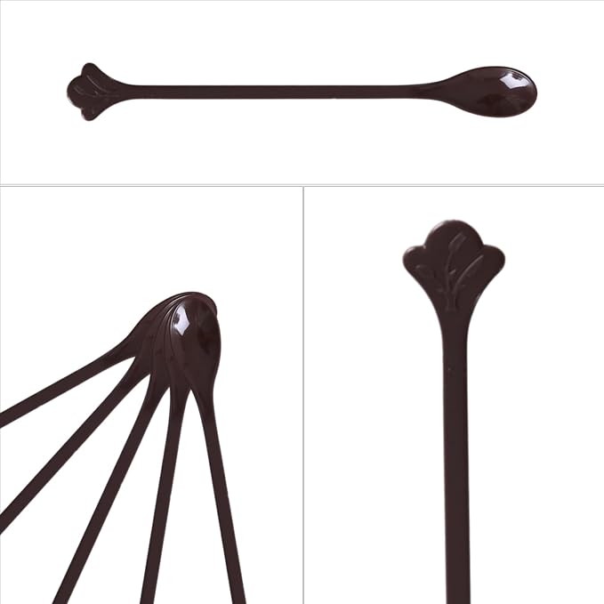 200 Pcs Coffee Cocktail Stirrer Stick Spoon Disposable Plastic Mini Stir Cup - Image 6