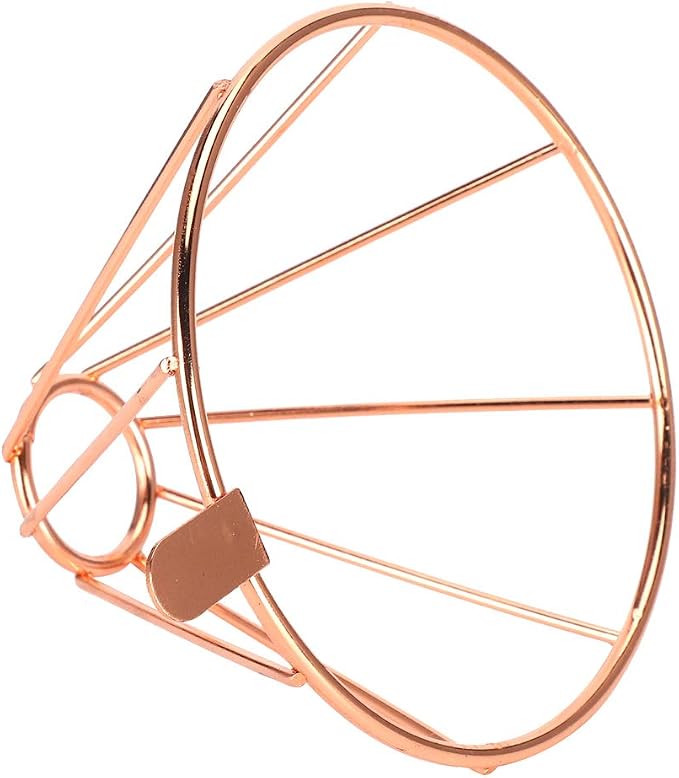 Stainless Steel Coffee Filter Cup Rack Holder Funnel Bracket Rose Gold Simple - Image 8