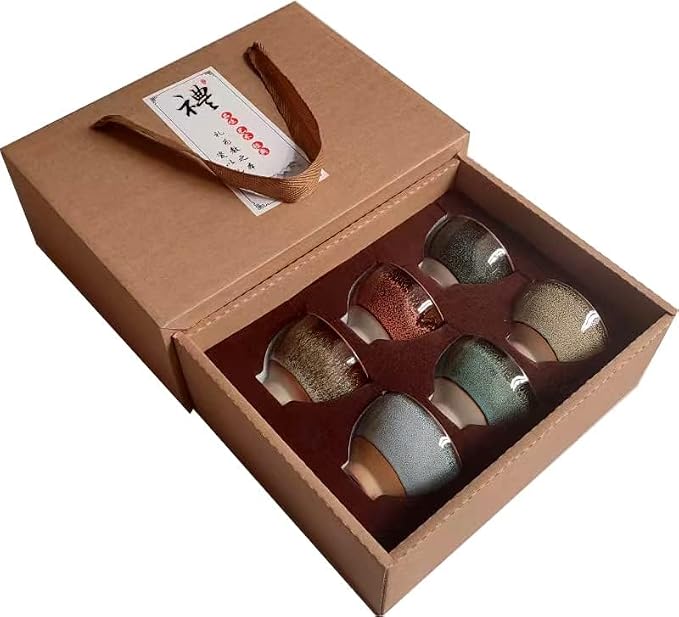 Better-Love 6PCS Handmade Ceramic Espresso/Tea/Sake Cup Gift Set - Image 8