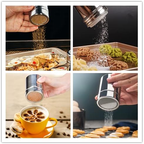 36 Coffee Decorating Stencils + 2 Stainless Steel Mesh Powder Shaker, - Image 8