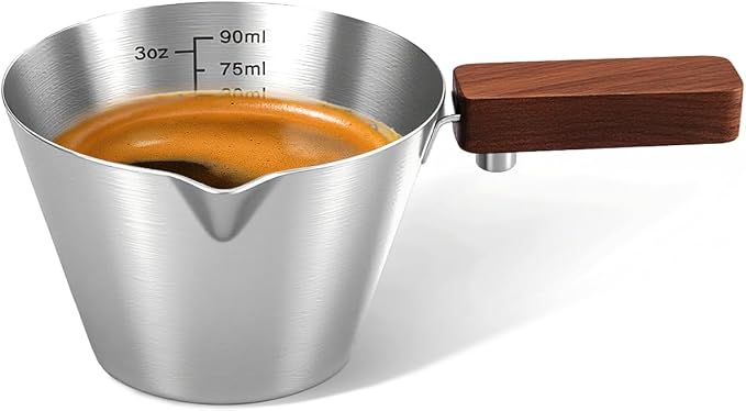 Maestri House Espresso Measuring Cup, Stainless Steel Espresso Shot Cup by MaestriHouse