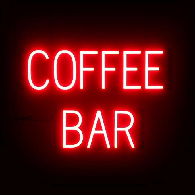 SpellBrite COFFEE BAR Sign | Coffee Drink-Related Sign by SpellBrite