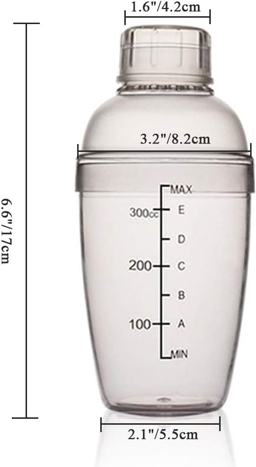 Plastic Cocktail Shaker, Drink Mixer Hand Shaker Cup - Image 2