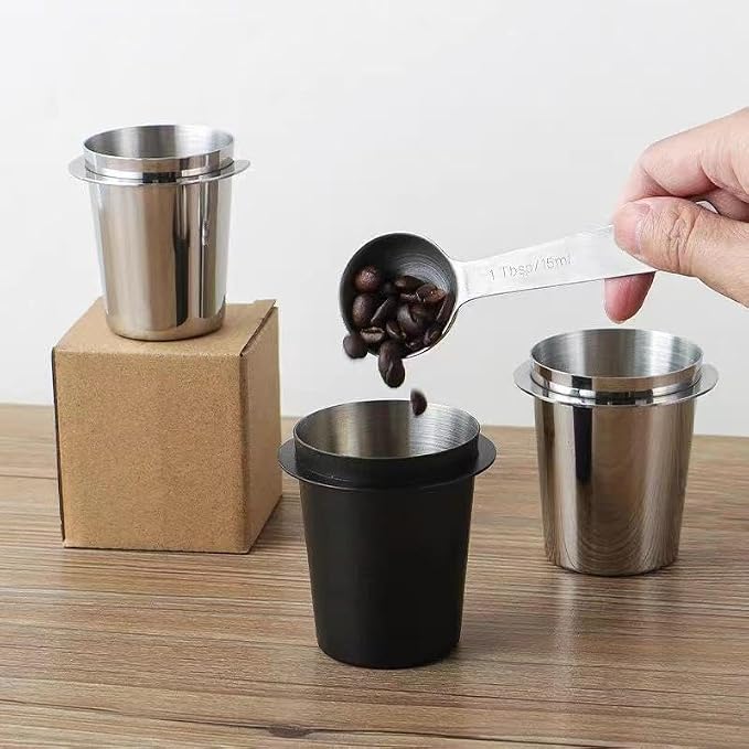 Coffee Dosing Cup 58mm, Stainless Steel Dosing Cup Compatible - Image 4