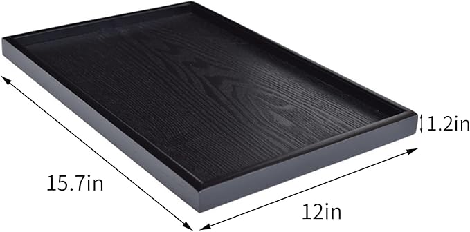 16 x 11 Inches Extra Large Solid Wood Serving Tray - Image 6