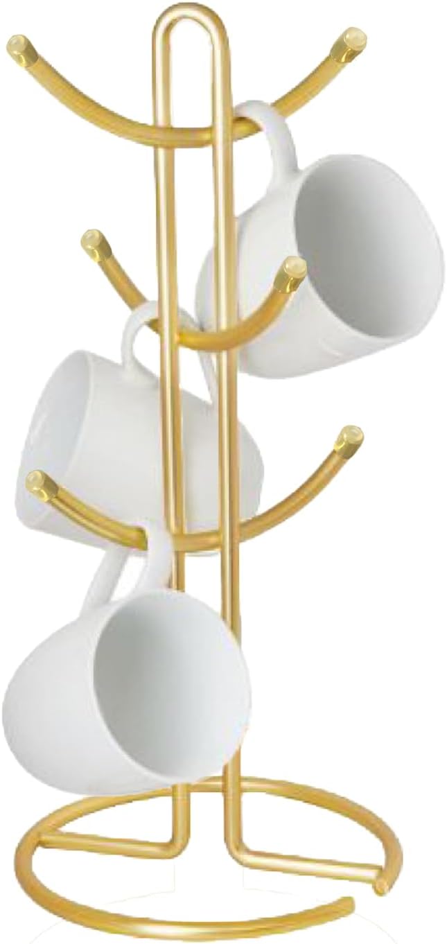 FitWell Mugs Holder, Mug Tree, Coffee Mug Holder, Coffee Mug Tree, Mug Organizer by FitWellHomeProducts