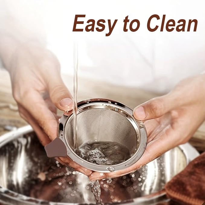 Pour Over Coffee Dripper, Stainless Steel Coffee Filter, Paperless Reusable - Image 5