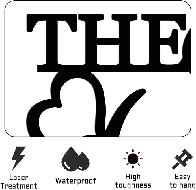 XORT The Secret Ingredient is Love Metal Wall Art Sign, Farmhouse Dining Room - Image 6