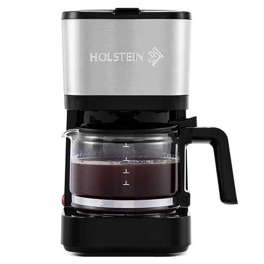 Holstein Housewares 5 Cup Coffee Maker – Compact Drip Coffee Machine by HolsteinHousewares