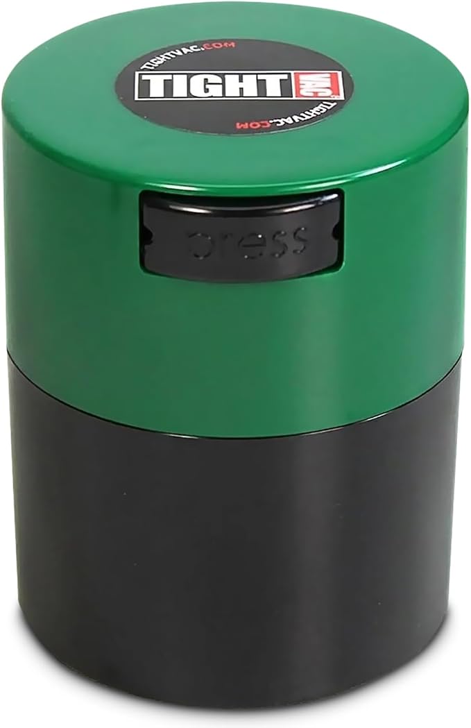 Tightvac - Premium Airtight Herb Storage Container - Holds ½ oz to 3 ounces - by Tightpac+America+Inc.